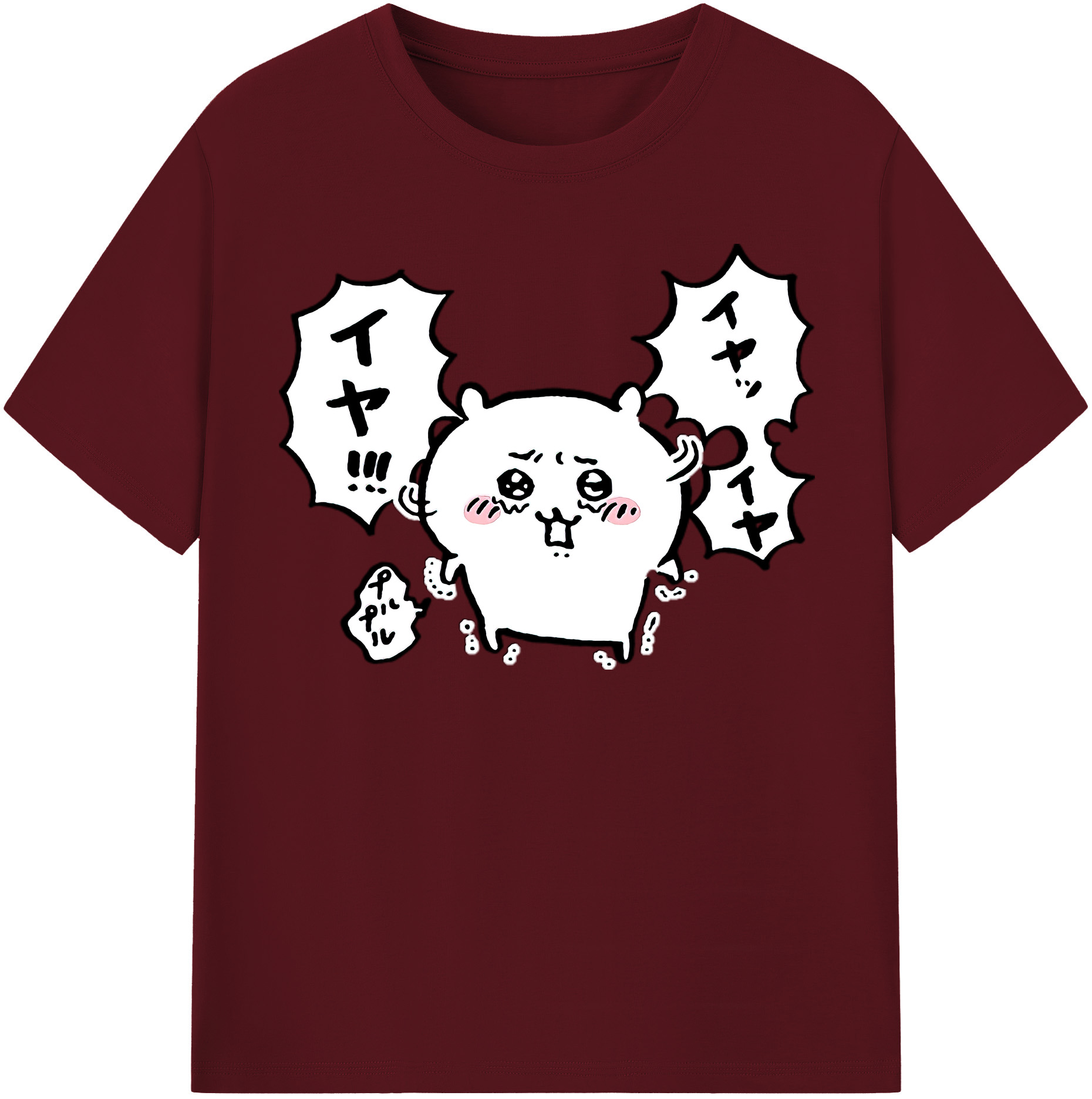 （画像用） ちいかわ ちいかわ Chii-kawa chiikawa 綿100％半袖Tシャツ（フロントプリント）